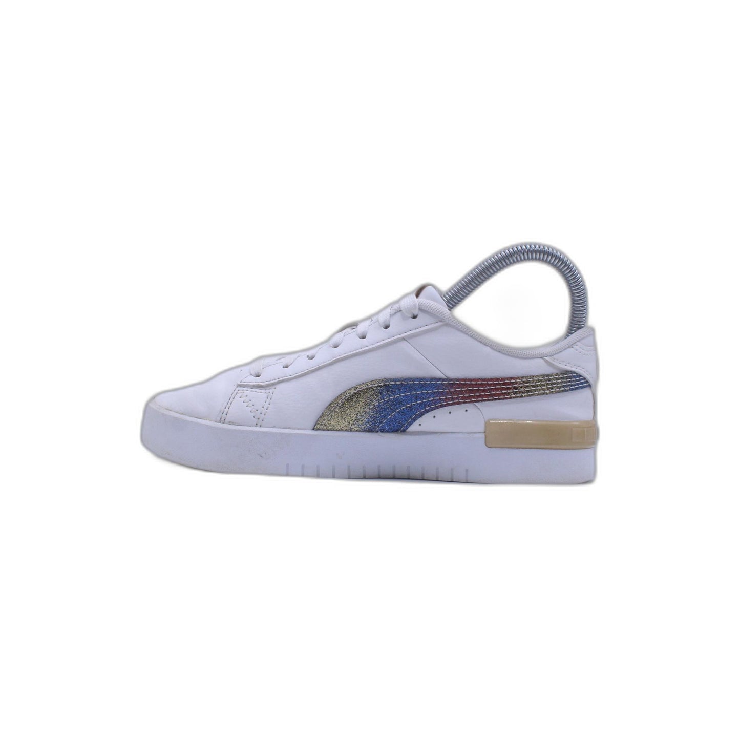 Puma Jada Sneaker Girls 5 Rainbow Glitter Lace Up Shoe