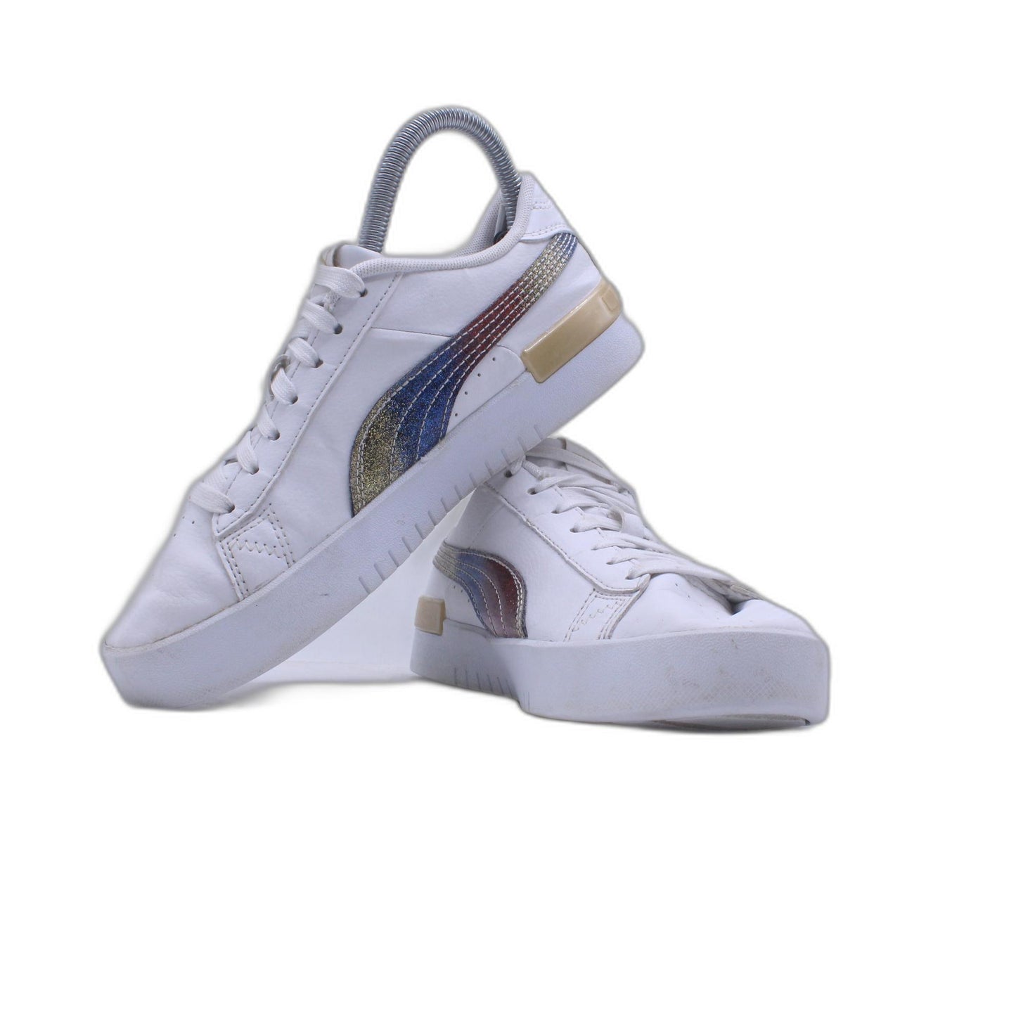 Puma Jada Sneaker Girls 5 Rainbow Glitter Lace Up Shoe