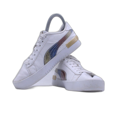 Puma Jada Sneaker Girls 5 Rainbow Glitter Lace Up Shoe