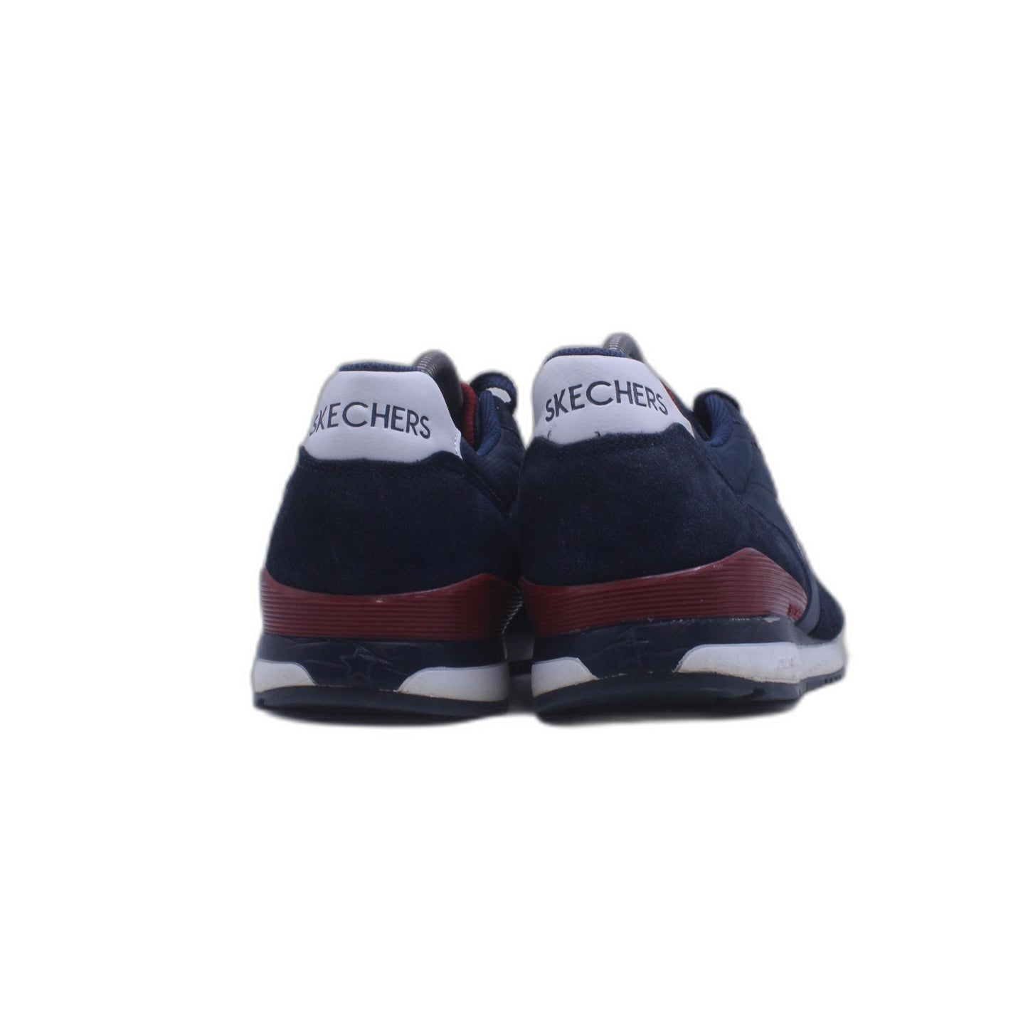 SKECHERS Runner Style Trainers in Navy and Red Shoes
