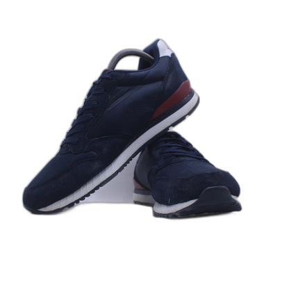 SKECHERS Runner Style Trainers in Navy and Red Shoes