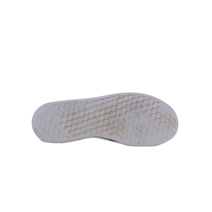 Adidas Grand Court K White & Gold Granite Stripe Tennis Shoes