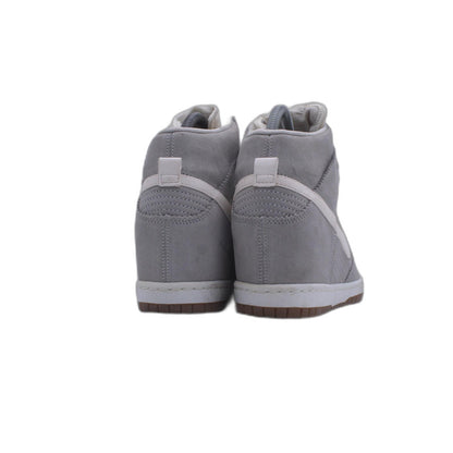 Nike Dunk Sky High 528899003 Womens Pale Gray/Sail Suede Wedge Shoe