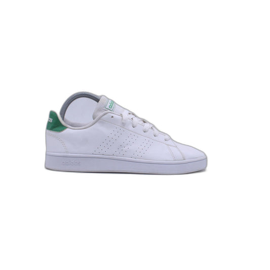 Adidas Advantage White Green Lace Up Sneaker