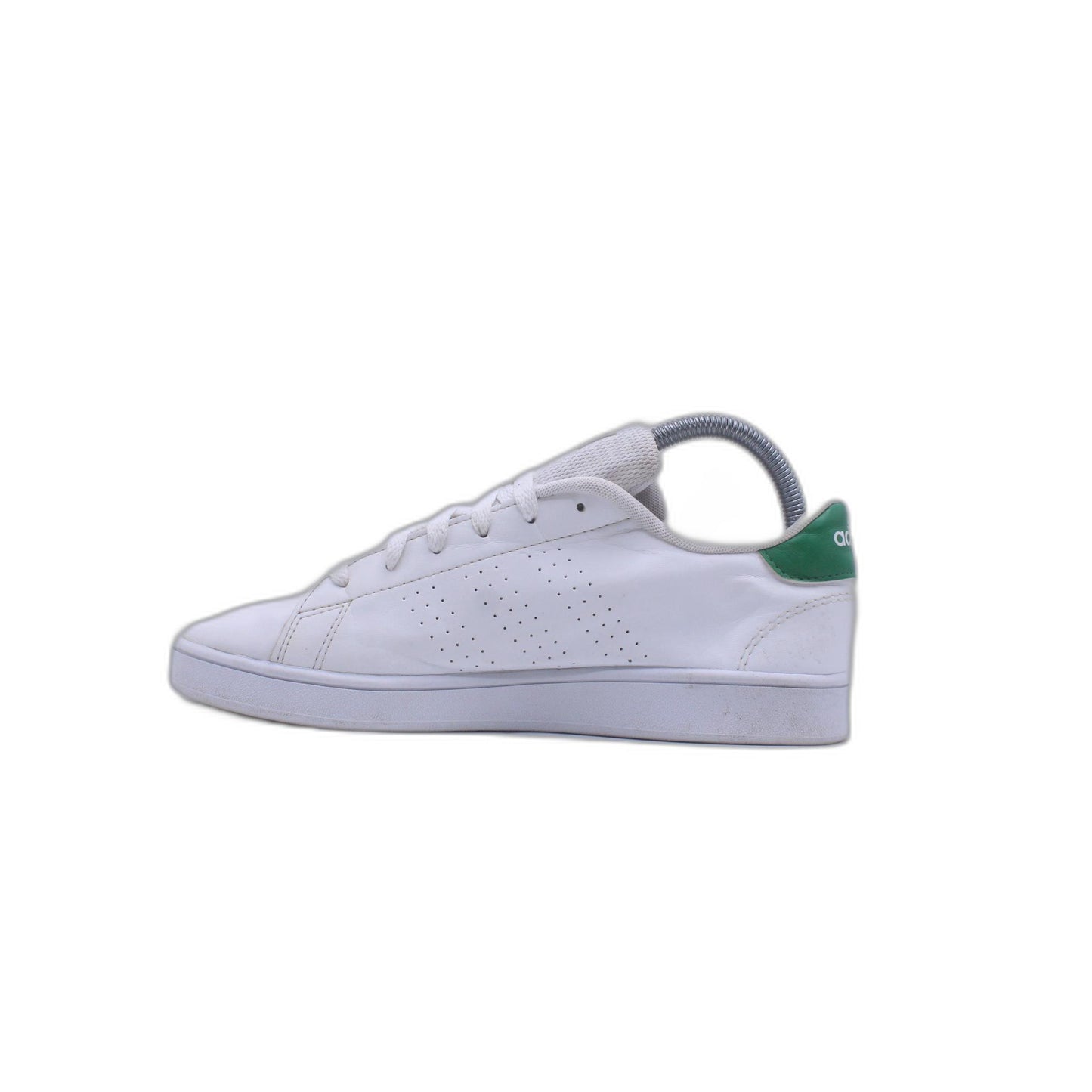Adidas Advantage White Green Lace Up Sneaker