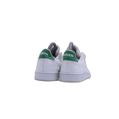 Adidas Advantage White Green Lace Up Sneaker