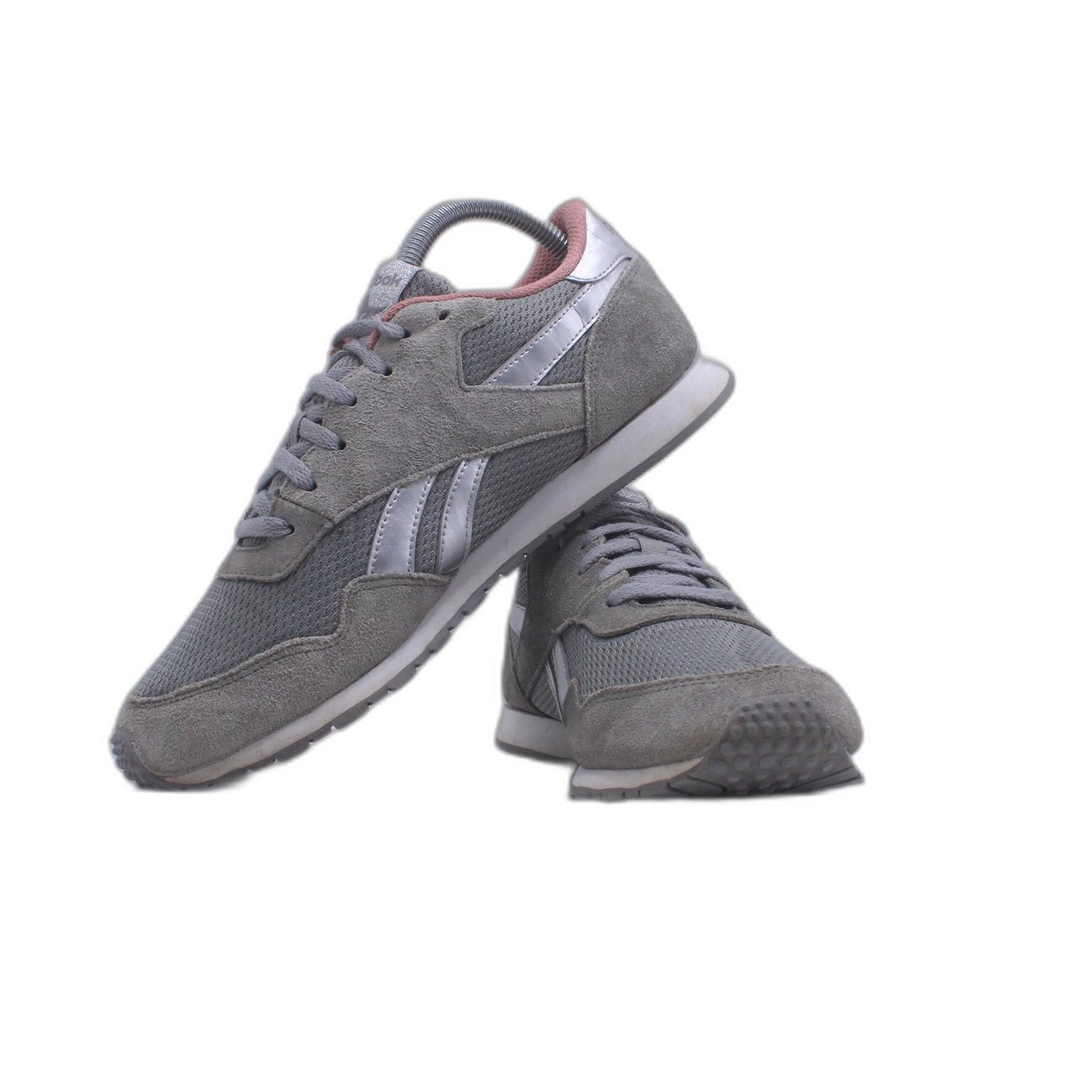 Reebok Classic RB 203 Gray Suede Leather Mesh Athletic Shoe