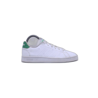 Adidas Advantage White Green Lace Up Sneaker