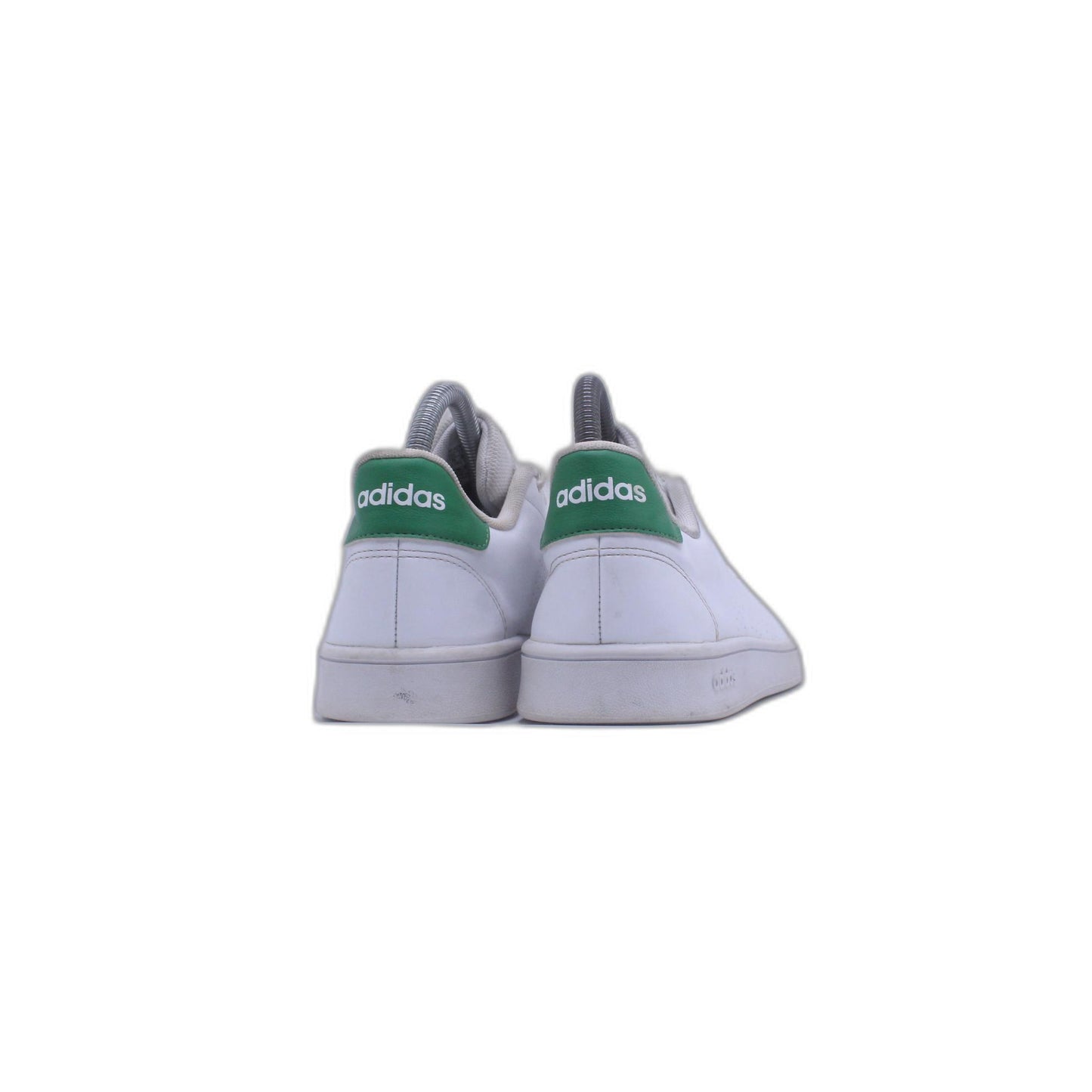 Adidas Advantage White Green Lace Up Sneaker