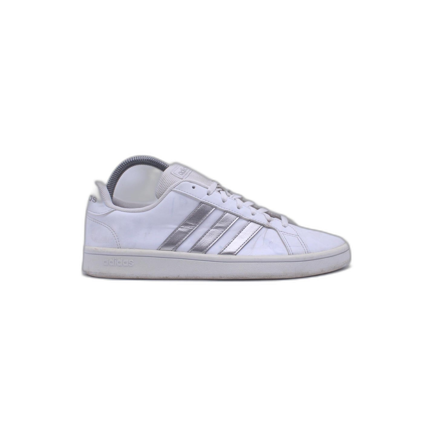 Adidas Grand Court Base White Platinum Metallic Sneaker
