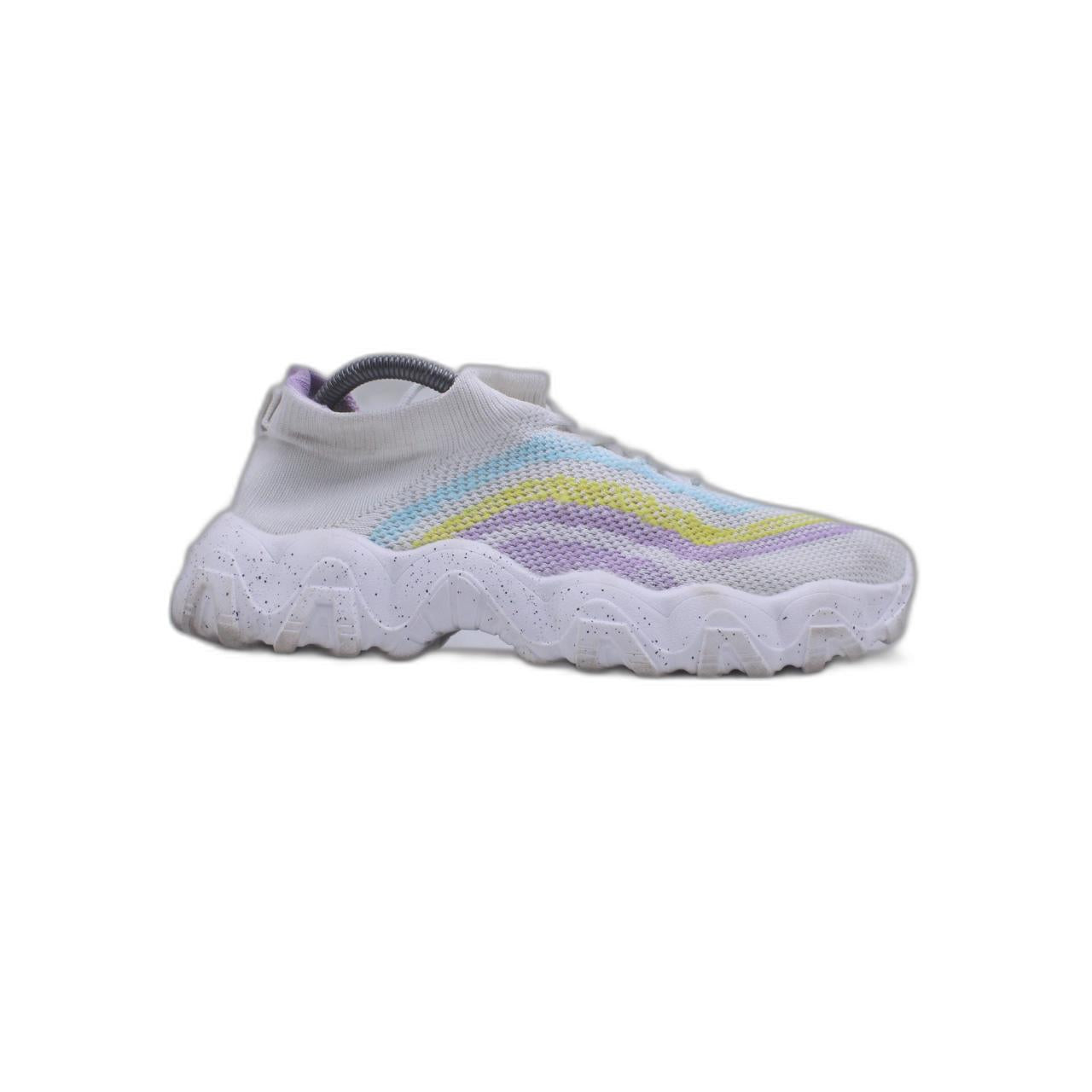 Women's Chunky Sole Ladies Lace Up Walking Gym Trainers Sneaker