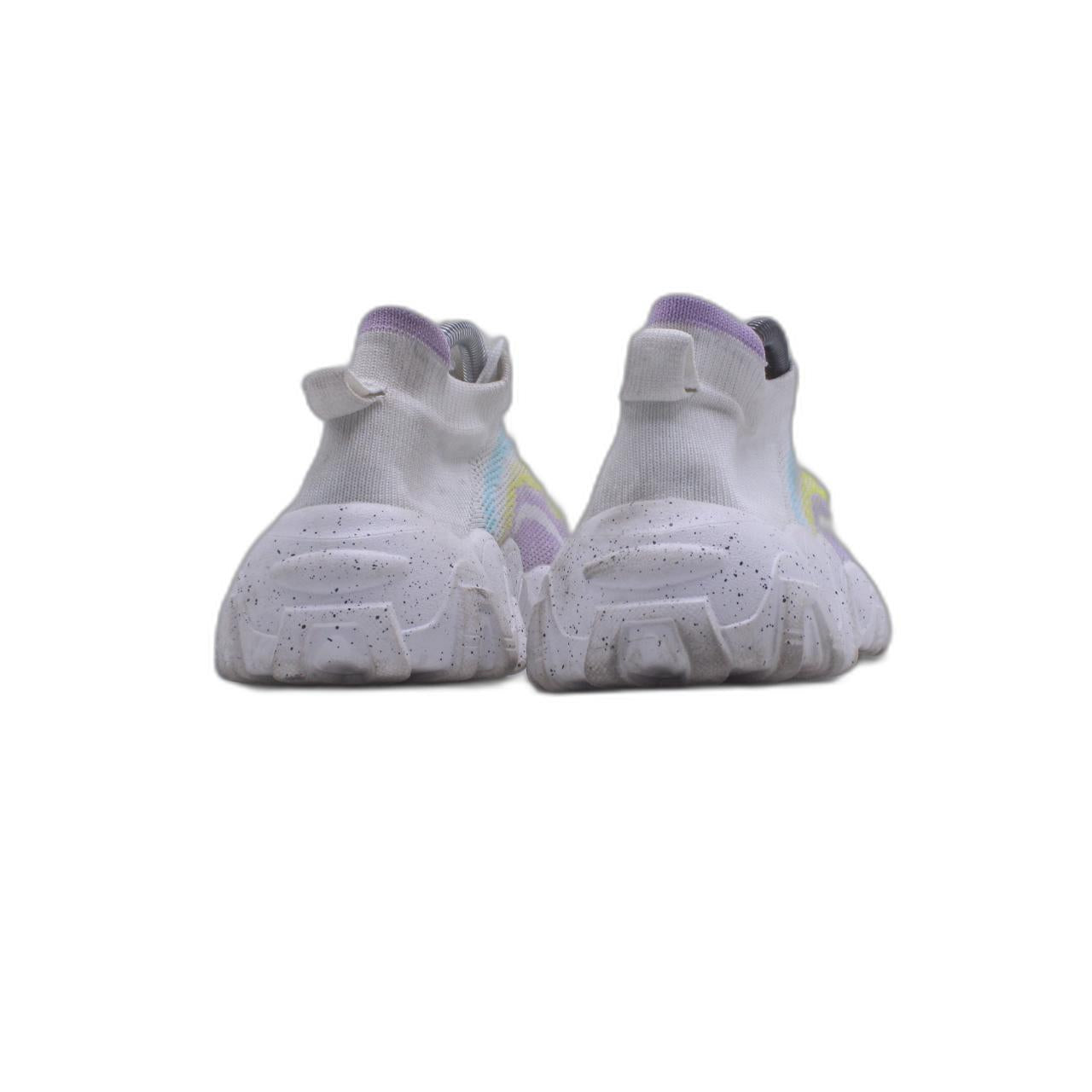 Women's Chunky Sole Ladies Lace Up Walking Gym Trainers Sneaker