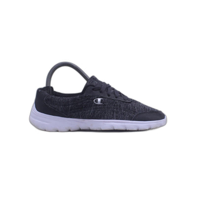 Champion Women's Ramp Grey Black Jersey Lace-Up Sneaker