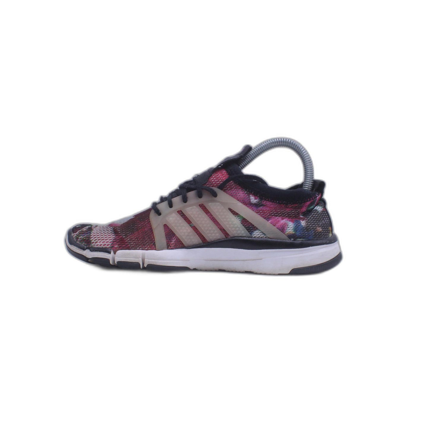 Adidas Neo Womens CLOUDFOAM SUPER FLEX Pink Mesh Lace Up Trainers