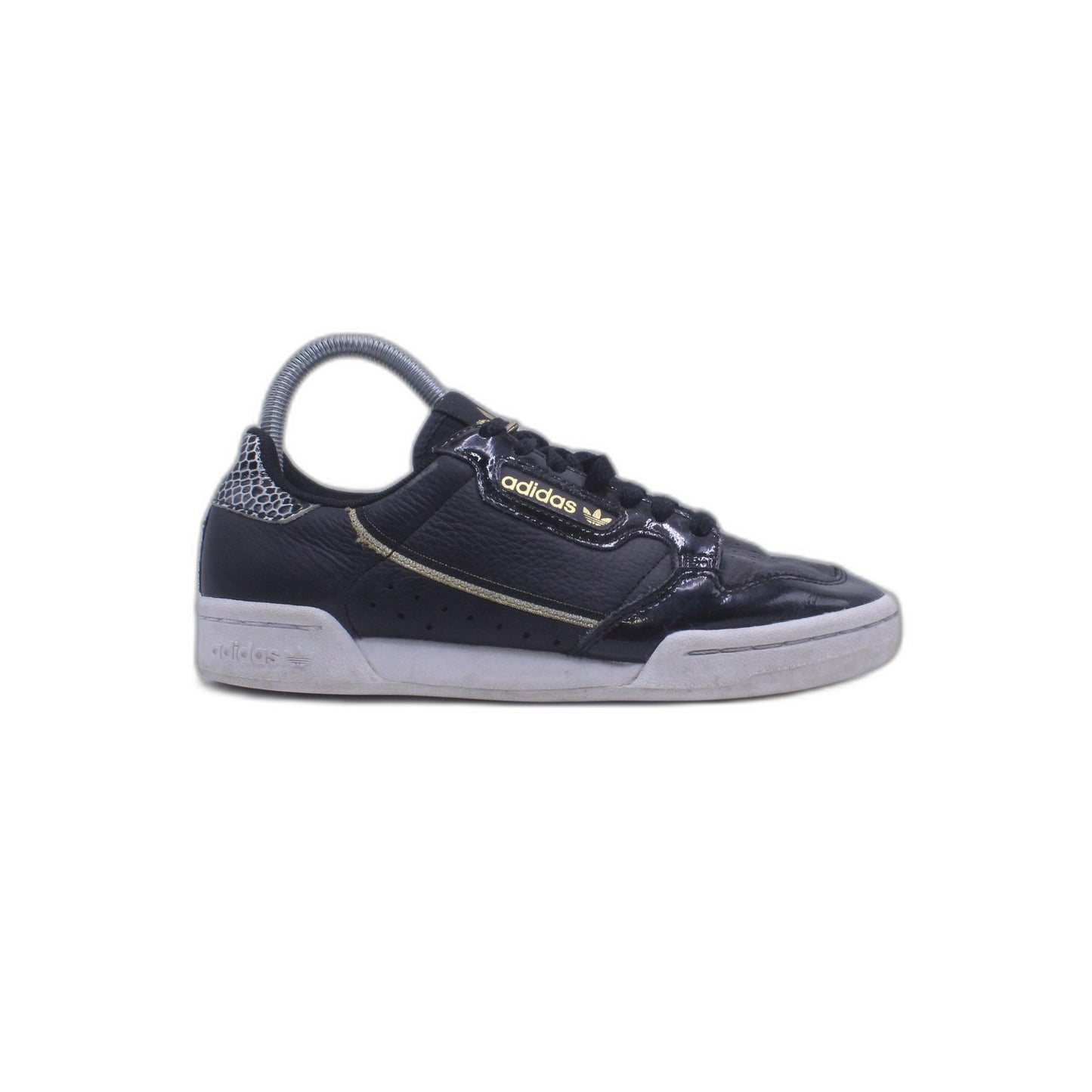 Adidas Originals Continental 80 Black Gold Leather Sneakers