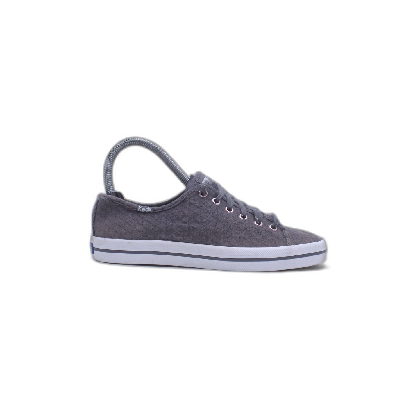 Keds Gray Champion Leather Slip On Casual Flats Shoe