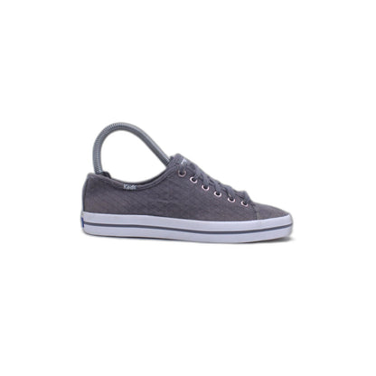 Keds Gray Champion Leather Slip On Casual Flats Shoe