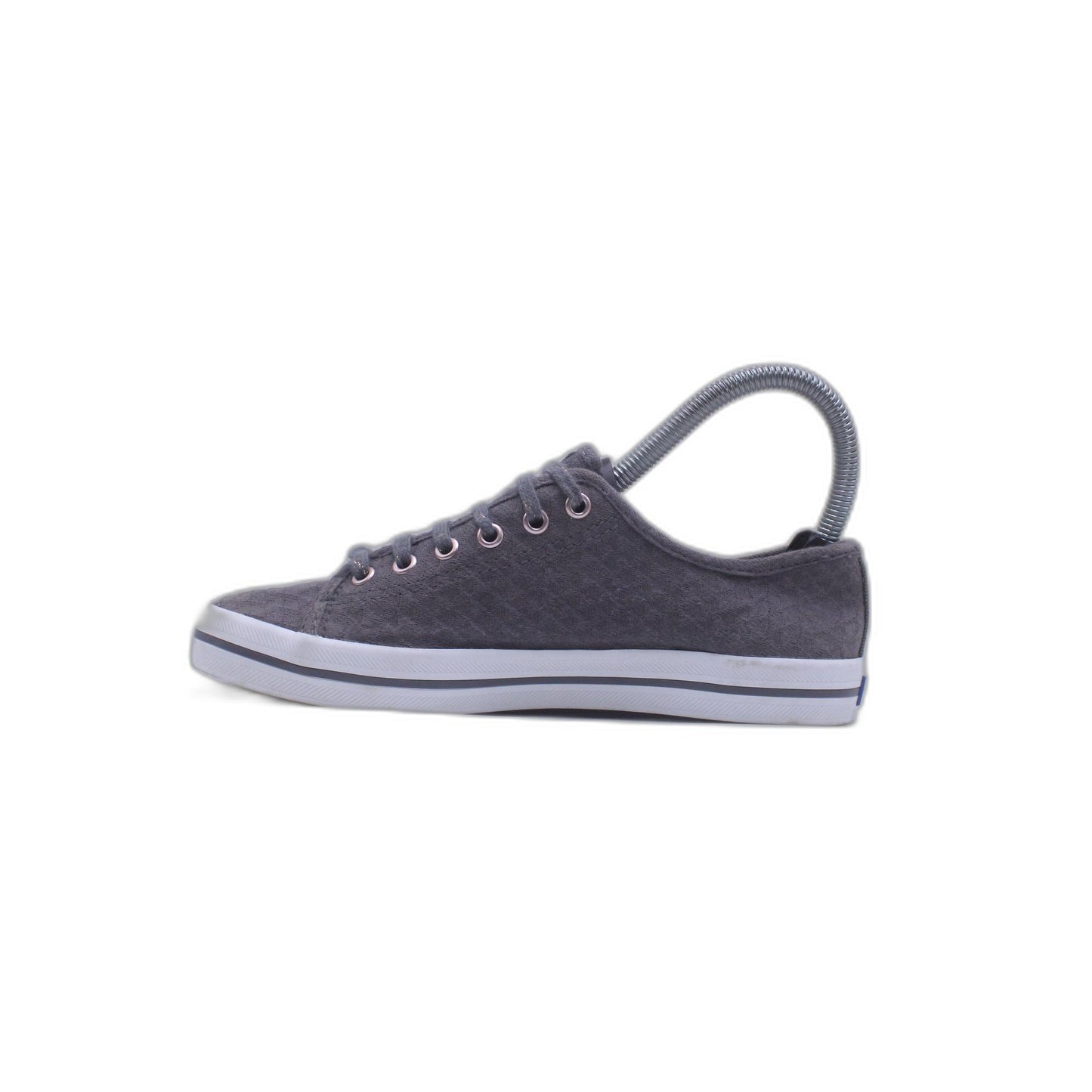 Keds Gray Champion Leather Slip On Casual Flats Shoe