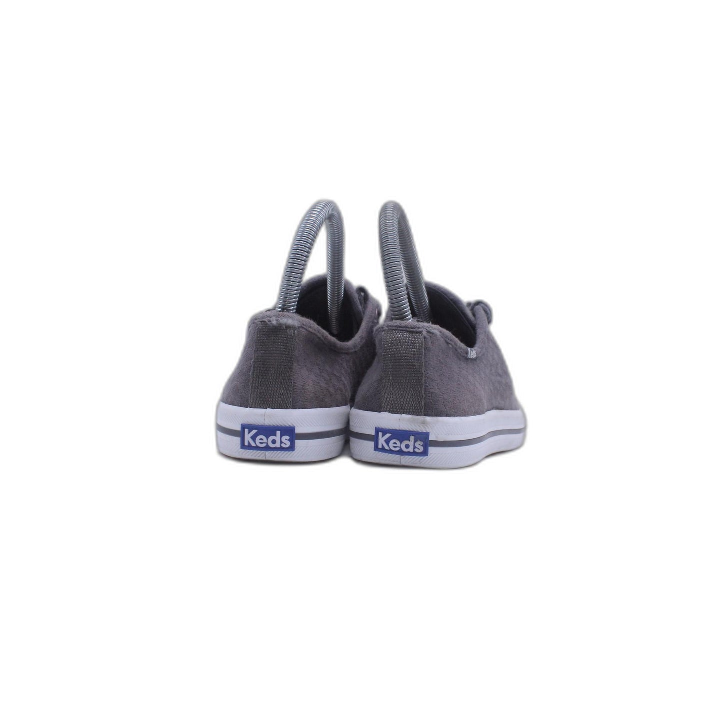 Keds Gray Champion Leather Slip On Casual Flats Shoe