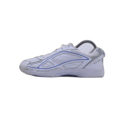 Curves for Women White Blue Faux Leather Gym Workout Shoe