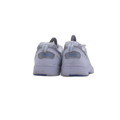 Curves for Women White Blue Faux Leather Gym Workout Shoe