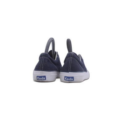 Keds Women's Champion Navy Blue Chambray Lace-Up Canvas Fashion Sneakers