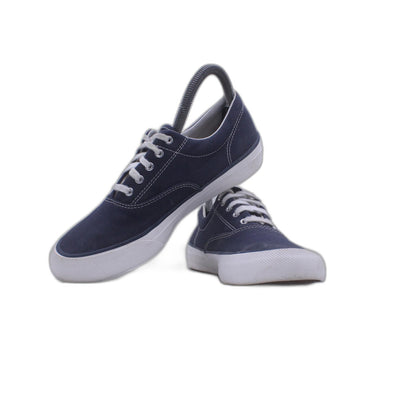 Keds Women's Champion Navy Blue Chambray Lace-Up Canvas Fashion Sneakers