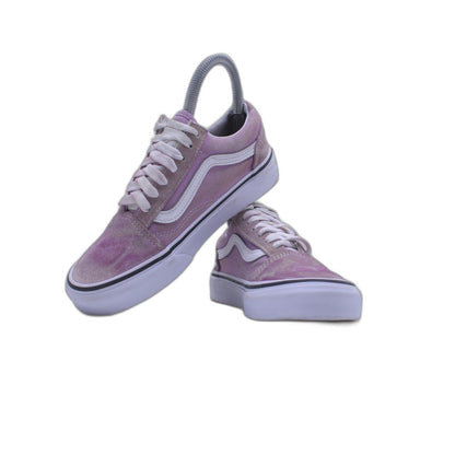Vans Women's Old Skool Canvas Suede Sea Fog Purple True Shoe