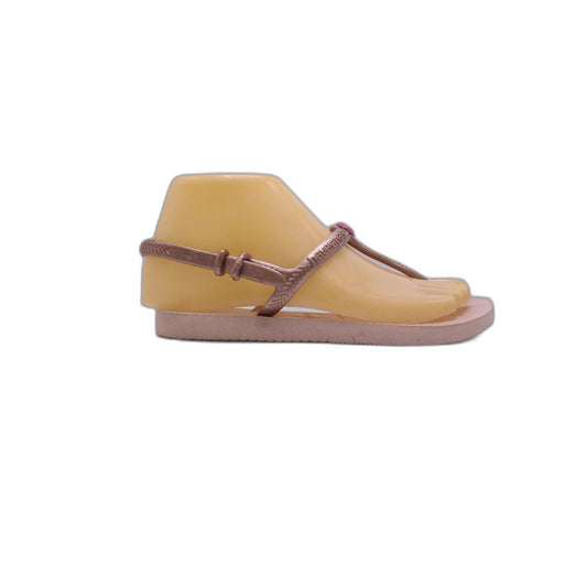 Isabella T-Strap Thong Iconic Comfort Jelly Sandal Bronze Tan Women 5