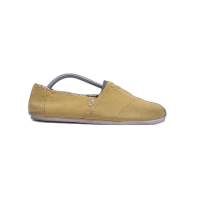 Toms Classic Heritage Slip On Flats Gold Fabric Comfort Shoe