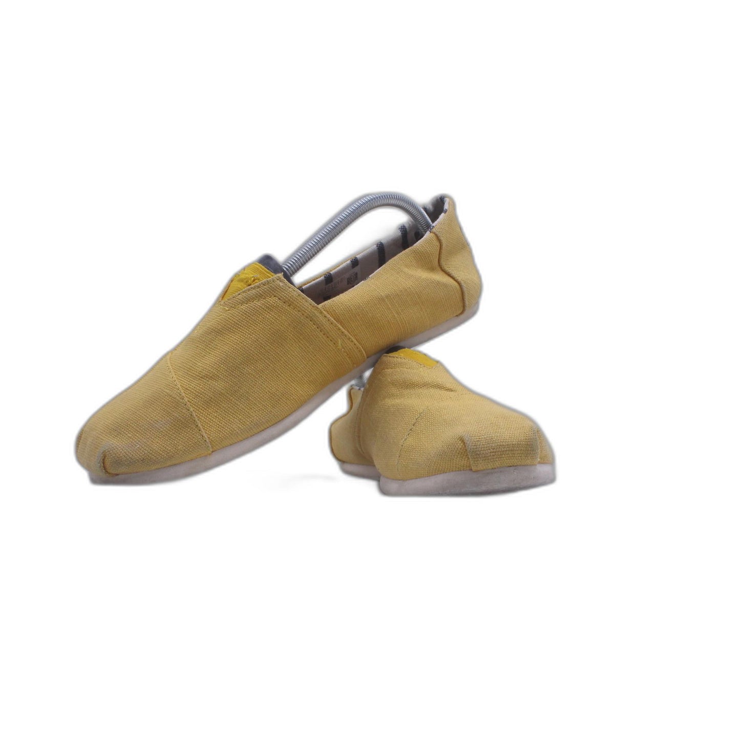 Toms Classic Heritage Slip On Flats Gold Fabric Comfort Shoe