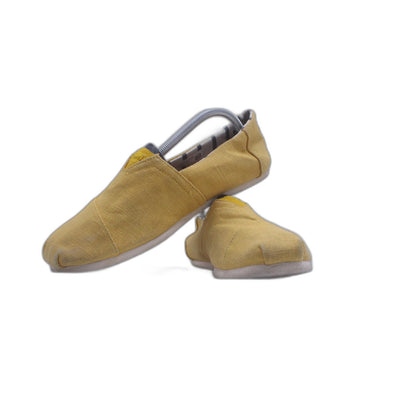 Toms Classic Heritage Slip On Flats Gold Fabric Comfort Shoe