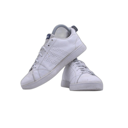 Adidas Mens Advantage Clean  White Casual Shoes Sneaker