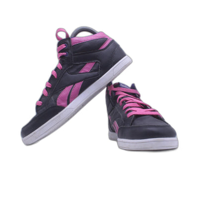 REEBOK Ortholite Royal Court Black Pink  Lace Basketball Shoes