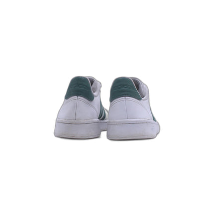 Adidas Grand Court White Green Stripe Tennis Shoe