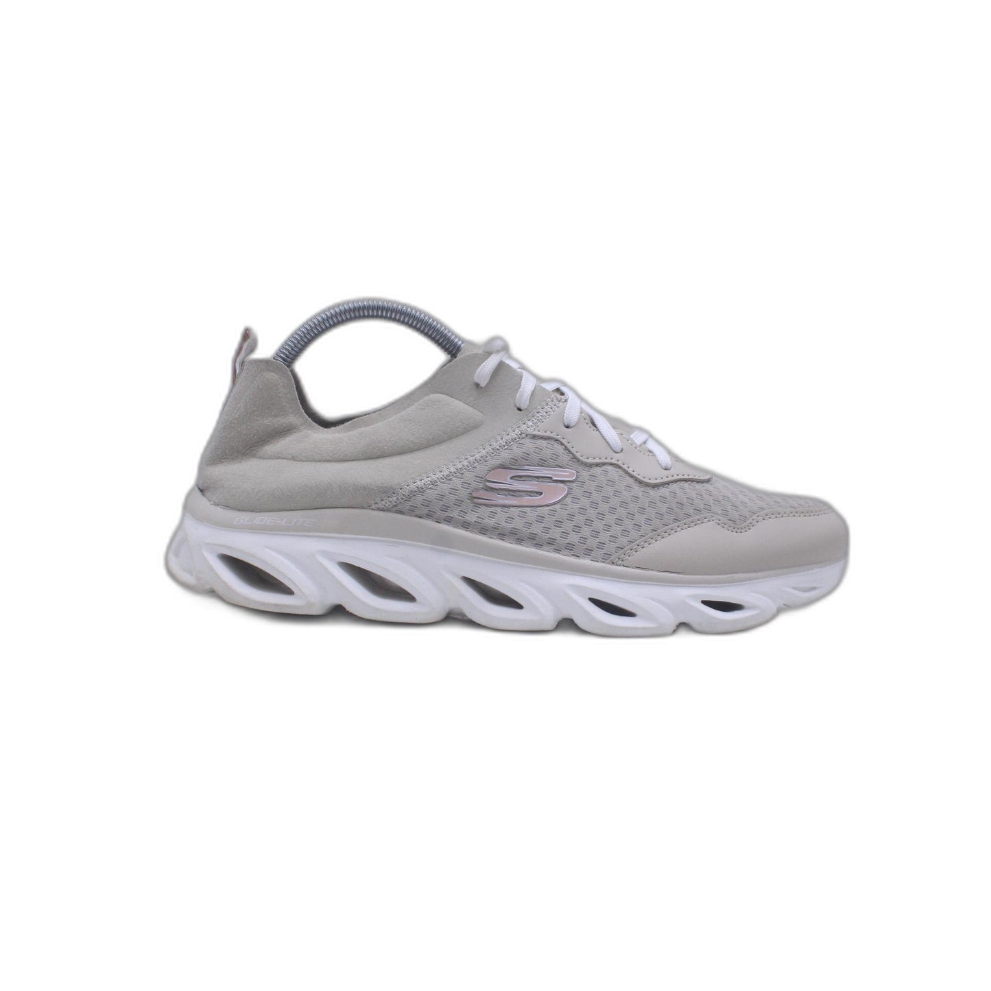 Skechers Glide Step Women's Training Running Memory Foam Shoes Beige