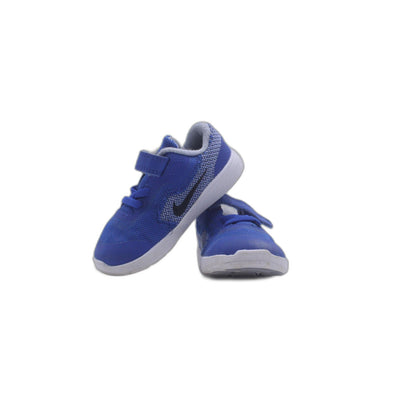 Nike Free Run TDV Shoes  Game Royal Blue Black White Children Kids