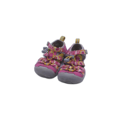 KEEN GIRLS SEACAMP II CNX SANDALS  PINK YELLOW TYE DYE WATER HIKING TRAIL