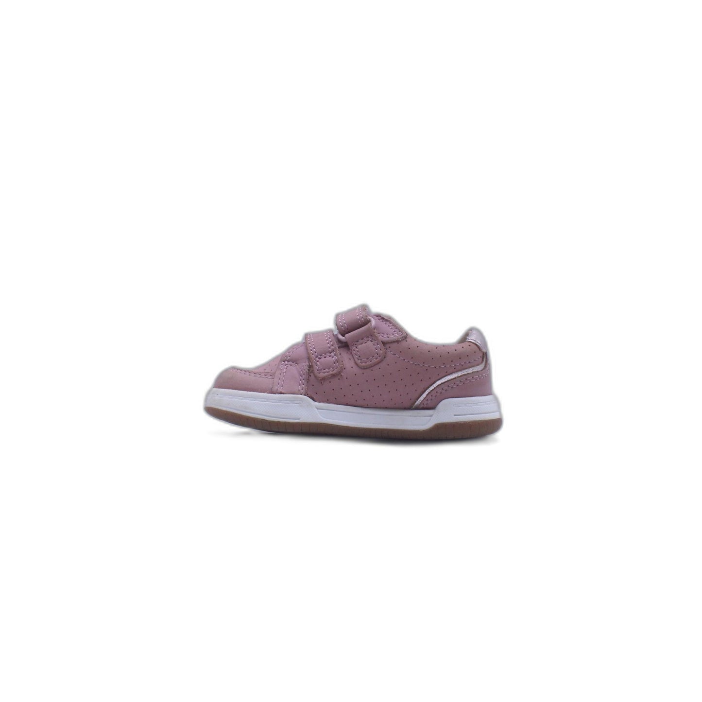 CLARKS “FAWN SOLO T” INFANTS GIRLS PINK LEATHER SHOE