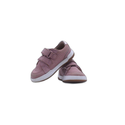 CLARKS “FAWN SOLO T” INFANTS GIRLS PINK LEATHER SHOE