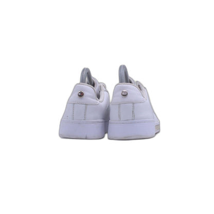 TOMMY HILFIGER WHITE LEATHER SIGNATURE COURT SNEAKER