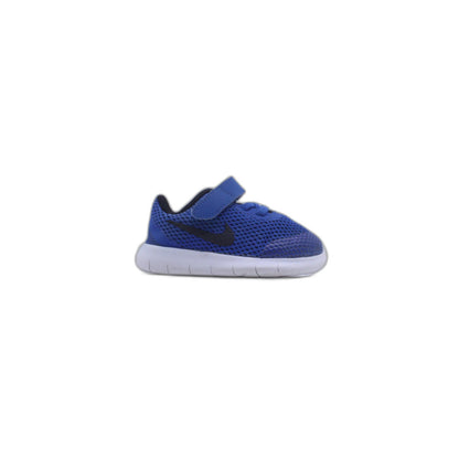 Nike Free Run TDV Shoes  Game Royal Blue Black White Children Kids