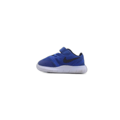 Nike Free Run TDV Shoes  Game Royal Blue Black White Children Kids