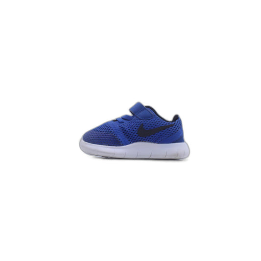 Nike Free Run TDV Shoes  Game Royal Blue Black White Children Kids