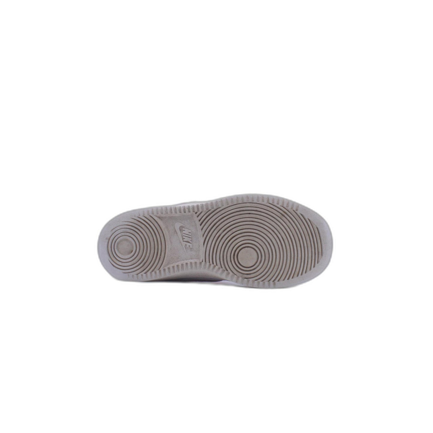 WHITE NIKE COURT BOROUGH LOW TRAINERS PINK FLASH KIDS