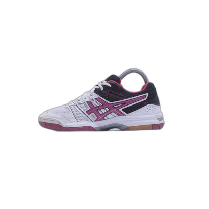 Asics Gel Rocket 7 White Pink Volleyball Shoe