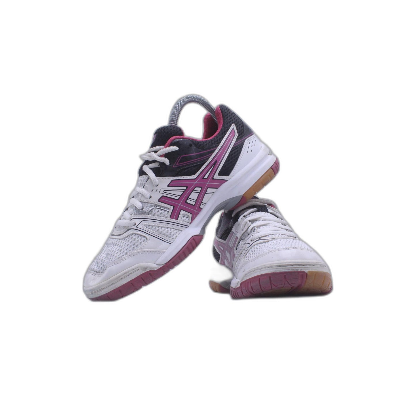 Asics Gel Rocket 7 White Pink Volleyball Shoe