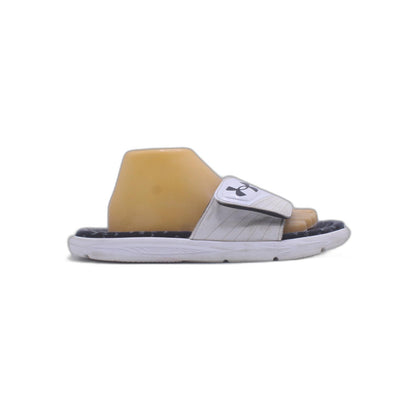 Under Armour White Slide