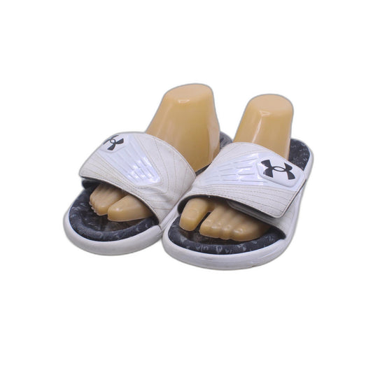 Under Armour White Slide