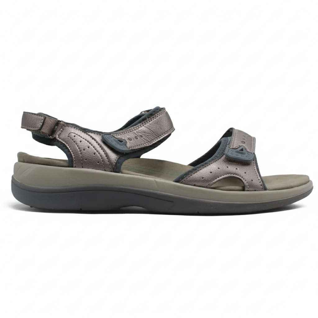 ORTHOFEET Malibu Two Way Strap Pewter